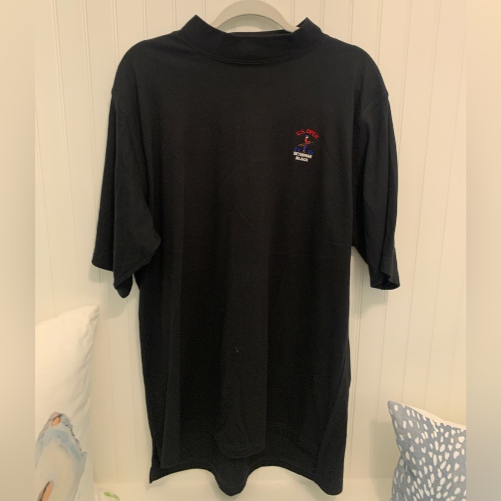 US Open 2009 Bethpage Black Golf shirt with mock neck, shirt sleeve